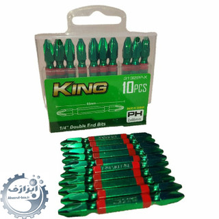 سر پیچ گوشتی دوسر چهارسو سبز KING